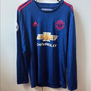 VINTAGE 16-17 Man United Ibrahimovic #9 long sleeve jersey
